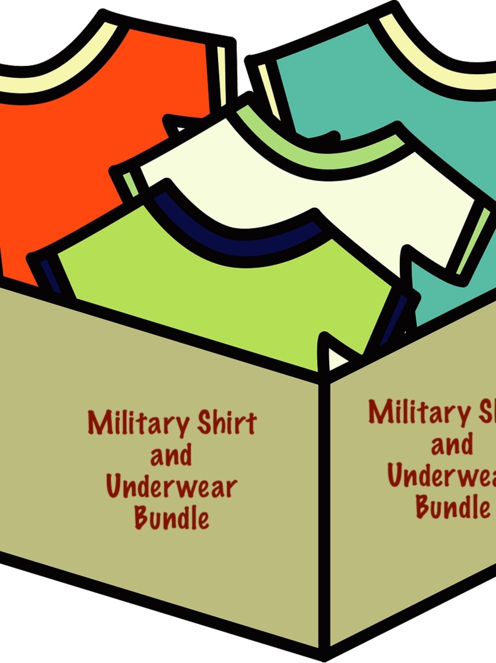 Military Shirt/Underwear Bundle